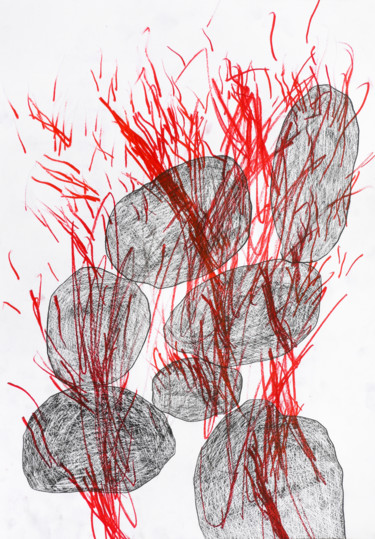 "Everything burns" Drawing titled ""Everything burns"" by Giulio Benatti, Original Art, Pastel