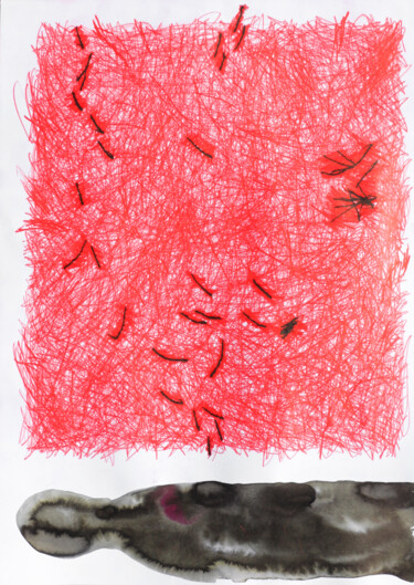 图画 标题为“"Derma"” 由Giulio Benatti, 原创艺术品, 水彩
