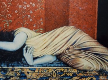 Ζωγραφική με τίτλο "Margherita" από Giulio Ciccarone, Αυθεντικά έργα τέχνης, Ακρυλικό