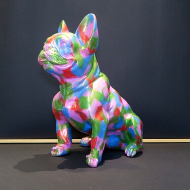 Sculpture titled "RUDI The French Bul…" by Giulio Grey, Original Artwork, Acrylic