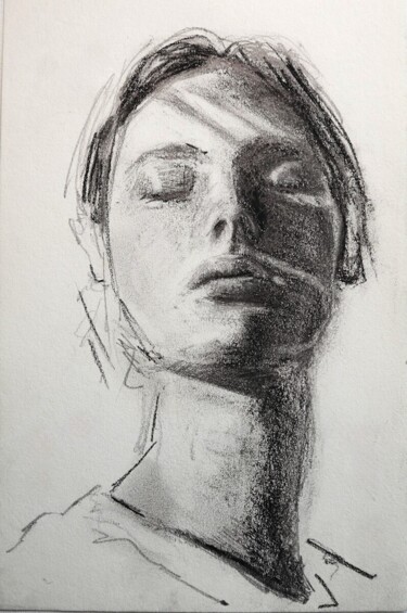 Drawing titled "#4" by Giulio Latino, Original Artwork, Charcoal