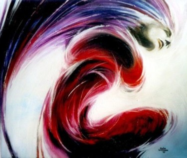 Painting titled "vortice 08" by Giulio Giordano, Original Artwork, Oil