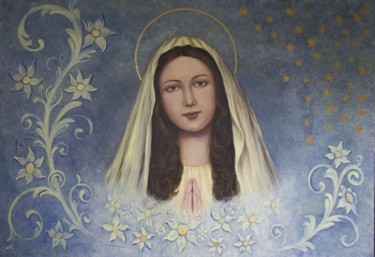 Pittura intitolato "Ave Maria" da Giuseppa Matraxia, Opera d'arte originale