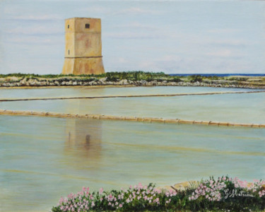 Pittura intitolato "Saline di Trapani" da Giuseppa Matraxia, Opera d'arte originale