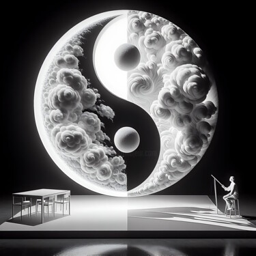 Digital Arts titled "Lo yin e lo yang si…" by Giuseppe Cristadoro, Original Artwork, AI generated image