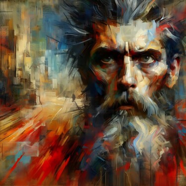 Digital Arts titled "Autoritratto  III" by Giuseppe Cristadoro, Original Artwork, AI generated image