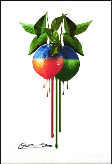 Spremuta mista - arance - #ArtistSupportPledge Pintura titulada "Spremuta mista - ar…" por Giuseppe Fortunato, Obra de arte original, Pintura Digital