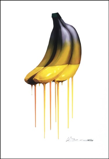 Цифровое искусство под названием "Banene jaune - #Art…" - Giuseppe Fortunato, Подлинное произведение искусства, Цифровая жив…