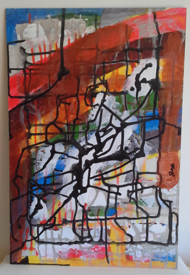 Painting titled "caos-08-pic.jpg" by Gep, Original Artwork, Acrylic