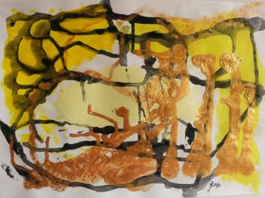 Painting titled "CAOS 27" by Gep, Original Artwork, Acrylic
