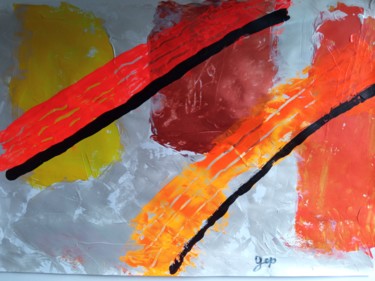 Pittura intitolato "Caos54LFont" da Gep, Opera d'arte originale, Acrilico
