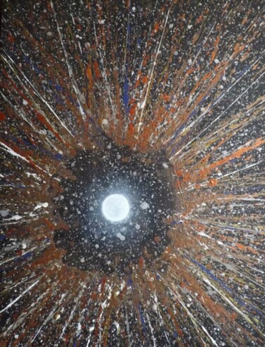 Painting titled "Deep space 2" by Giuseppe Pastore, Original Artwork, Acrylic