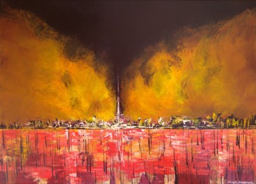 Schilderij getiteld "Guerra" door Giuseppe Salmoiraghi, Origineel Kunstwerk, Acryl