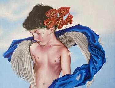 Peinture intitulée "Eros" par Giuseppe Sassone (GISA), Œuvre d'art originale, Huile