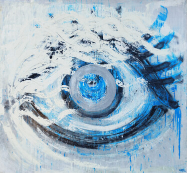 Картина под названием "Crazy waves on your…" - Giuseppe Valia, Подлинное произведение искусства, Рисунок распылителем краски