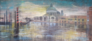 Pintura intitulada "Liquid Venice" por Giuseppe Valia, Obras de arte originais, Óleo