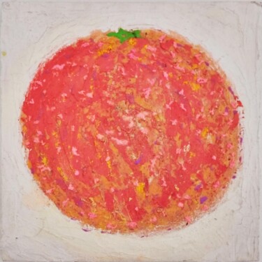 Painting titled "Orange" by Giuseppe Valia, Original Artwork, Spray paint