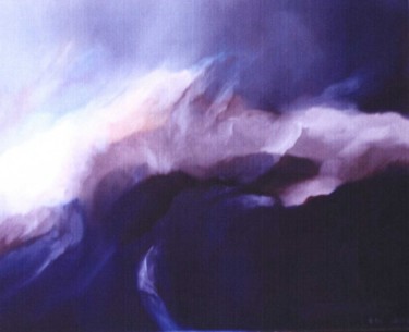Painting titled "Volcans" by Giuseppe De Candia, Original Artwork