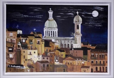 Painting titled "Le Duomo Cathédrale…" by Giuseppina Beaumeunier, Original Artwork, Oil