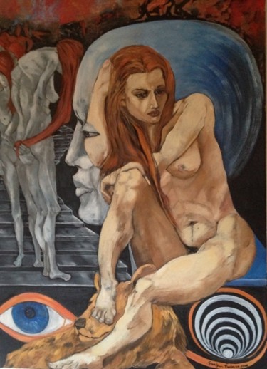 Pintura titulada "RASSEGNAZIONE" por Giuseppina Federico, Obra de arte original, Oleo Montado en Bastidor de camilla de made…