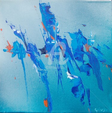 Peinture intitulée "Blue1" par Giuso, Œuvre d'art originale