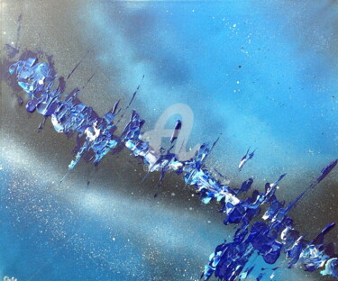 Peinture intitulée "Blue5" par Giuso, Œuvre d'art originale