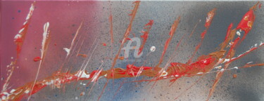Peinture intitulée "red dust" par Giuso, Œuvre d'art originale