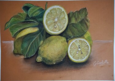 Desenho intitulada "limoni" por Cardellarte, Obras de arte originais, Pastel