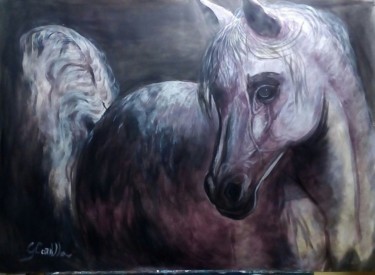 Peinture intitulée "Cavallo" par Cardellarte, Œuvre d'art originale, Acrylique