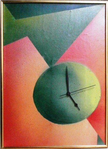 Pittura intitolato "Orologio forme 2" da Giusy Valente, Opera d'arte originale