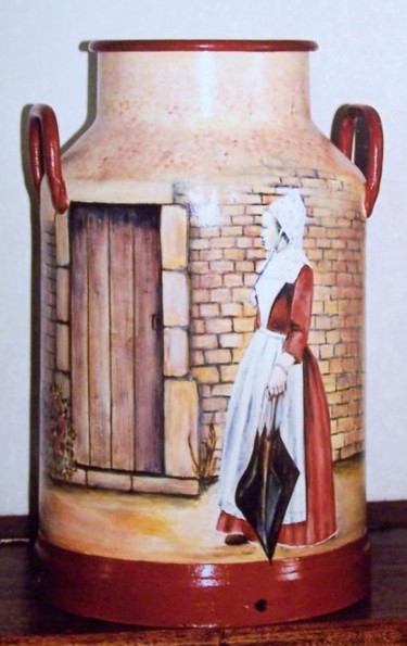 Peinture intitulée "la porte" par Gizelia, Œuvre d'art originale