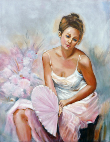 Painting titled "NINA" by Gordon Whiting, Original Artwork, Oil