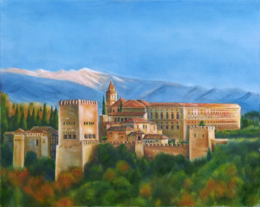Painting titled "THE ALHAMBRA" by Gordon Whiting, Original Artwork, Oil