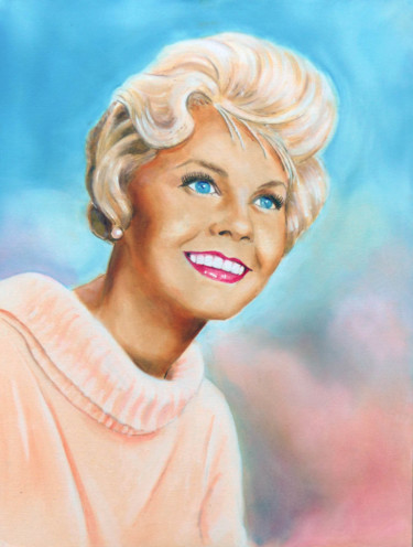 Painting titled "DORIS DAY(Dream Gir…" by Gordon Whiting, Original Artwork, Oil