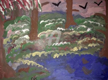 Картина под названием "Sweet Jungle" - Gregster, Подлинное произведение искусства, Акрил