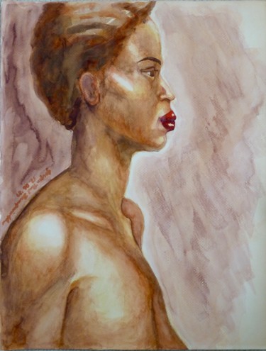 Painting titled "Watercolour study o…" by Gregory Paul Kampwirth, Original Artwork, Watercolor