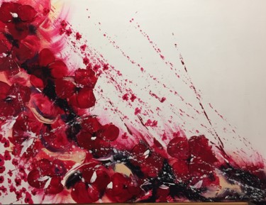 Peinture intitulée "ROSA BELLA" par Katie Guittard, Œuvre d'art originale, Huile