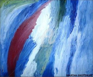 Ζωγραφική με τίτλο "Autistic Dolphin" από Martha Gkotzias, Αυθεντικά έργα τέχνης, Ακρυλικό