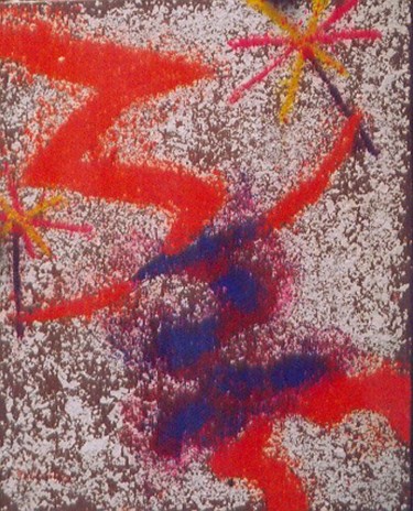 Peinture intitulée "Etincelles" par Georges Koutsandreou, Œuvre d'art originale