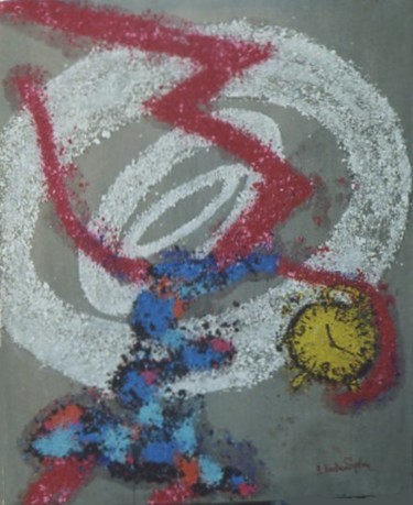 Painting titled "réveil" by Georges Koutsandreou, Original Artwork