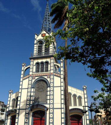 Fotografia intitulada "CATHEDRALE MARTINIQ…" por Gladys Montella, Obras de arte originais