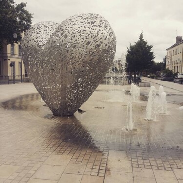 Photography titled "LE COEUR DE TROYES" by Gladys Montella, Original Artwork, Manipulated Photography