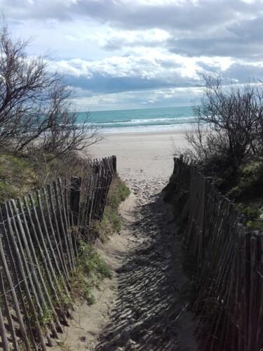 Photographie intitulée "PLAGE DU SUD MONTPE…" par Gladys Montella, Œuvre d'art originale