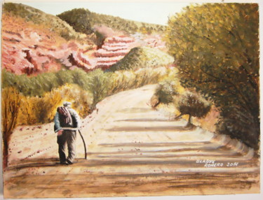 Malerei mit dem Titel "HACIA EL FINAL DEL…" von Gladys Romero, Original-Kunstwerk, Öl