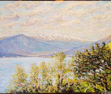 Painting titled "Golfe d'Ajaccio en…" by Glaréole, Original Artwork, Acrylic