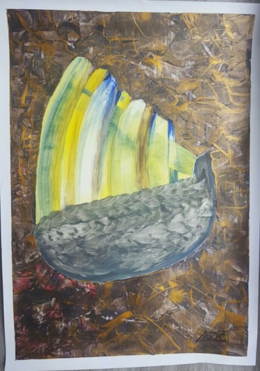 Pittura intitolato "Banana Ship" da Gl, Opera d'arte originale, Acrilico