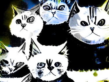 Digitale Kunst mit dem Titel "Catunier" von Gl, Original-Kunstwerk, Digitale Malerei