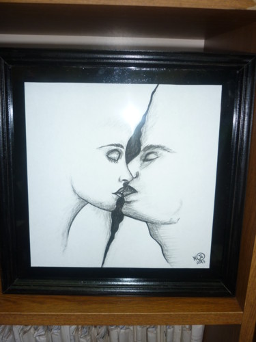 Картина под названием "Мужчина и женщина" - G&Inna, Подлинное произведение искусства