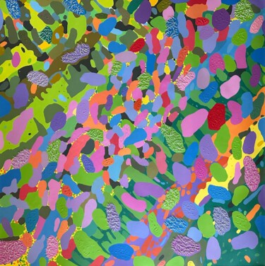 Malerei mit dem Titel "Camouflage 1" von Gleb Skubachevsky, Original-Kunstwerk, Acryl Auf Keilrahmen aus Holz montiert