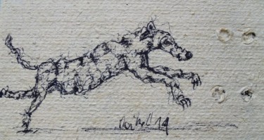 Rysunek zatytułowany „Fantasy animal” autorstwa Michele Carosella, Oryginalna praca, Olej